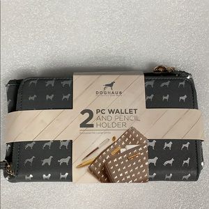 DOGHAUS Dog wristlet wallet & pencil/cosmetic case